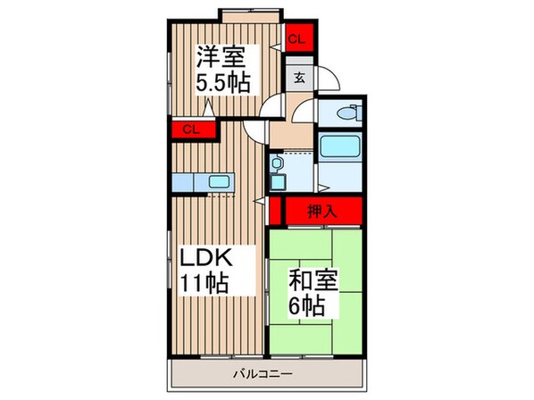 ディアス・Ｋの物件間取画像